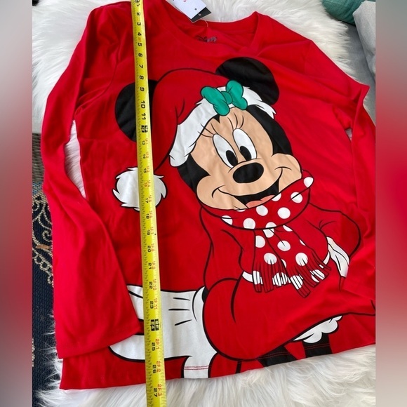 NEW! Disney's Minnie Mouse Women's Holiday Graphic Tee by Family Fun™ - Small - Picture 5 of 6